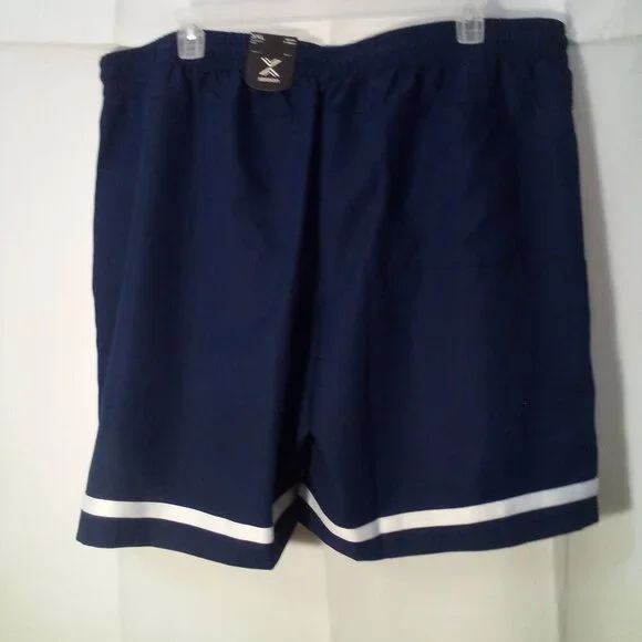 Xersion Shorts Men 3XL Stretch Waist Above Knee Pockets Blue - Picture 10 of 13